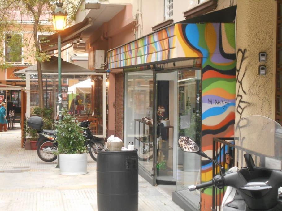 Downtown Quiet Apartment On A Pedestrian Street Athen Exterior foto